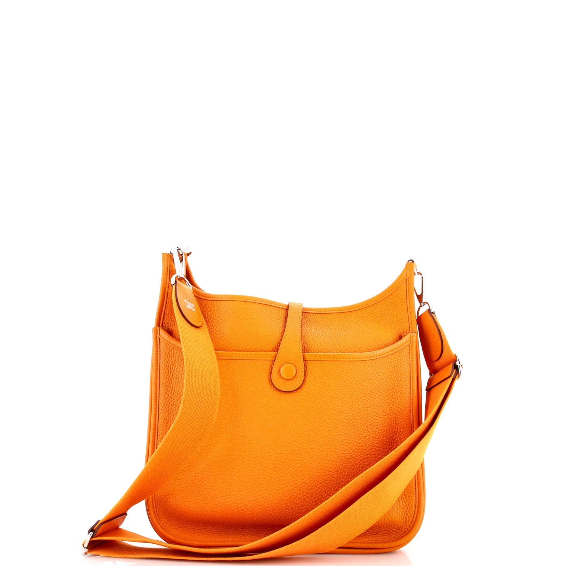 Pre-Owned Hermes Evelyne Bag Gen III Clemence PM, Alternate, color, Abricot