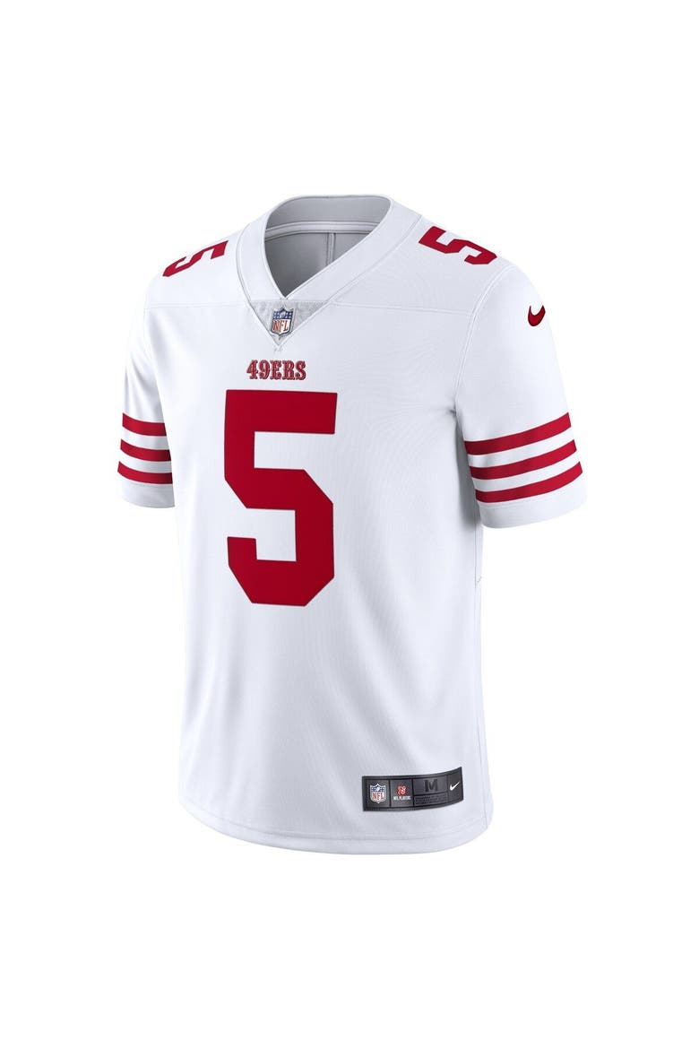 Men's Nike Trey Lance White San Francisco 49ers Vapor Limited Jersey, Alternate, color, White