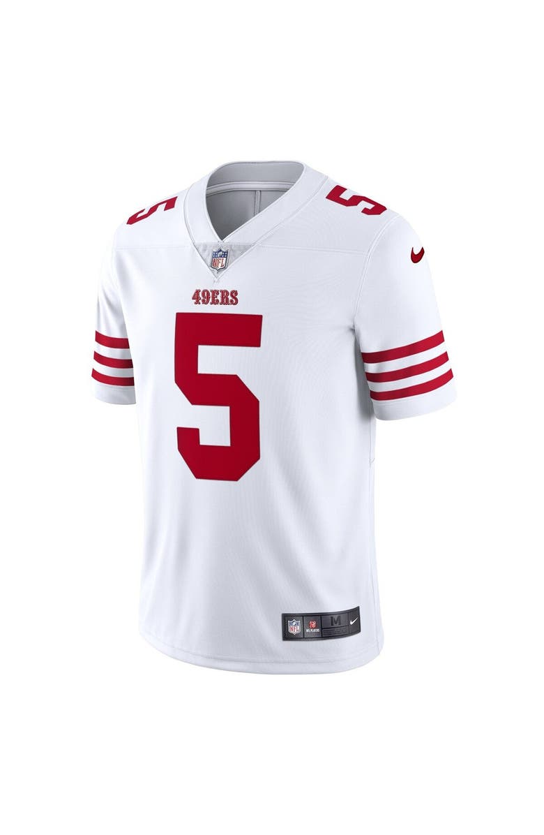 Nike Men's Nike Trey Lance White San Francisco 49ers Vapor Limited Jersey, Alternate, color,