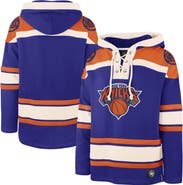 '47 Men's '47 Royal New York Knicks Superior Lacer Pullover Hoodie