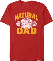 Dungeons & Dragons Mens Dungeons & Dragons Natural Twenty Dad T Shirt