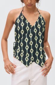 MANGO TEEN Halter Wrap Front Top