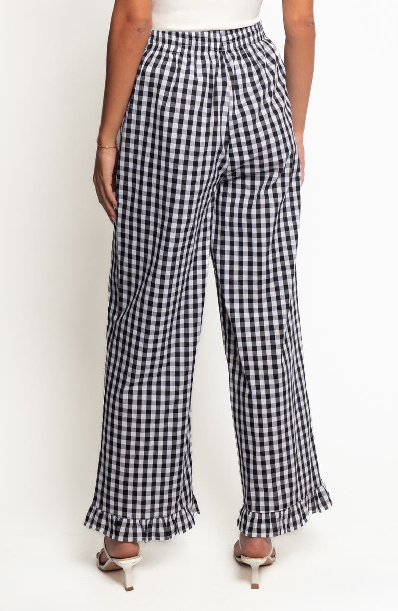 Petal & Pup Marina Tie Waist Ruffle Hem Pants, Alternate, color,