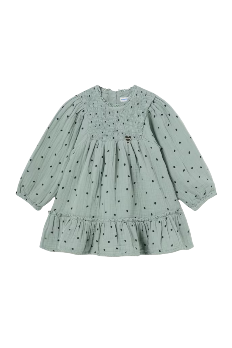 Baby Fleck Dress, Main, color, Blue Denim