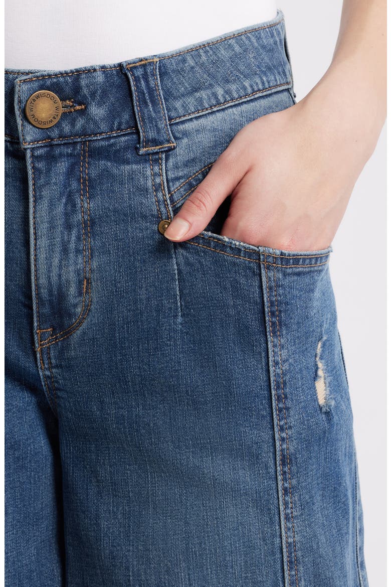 High Waist Barely Barrel Jeans, Alternate, color, MID BLUE ARTISANAL