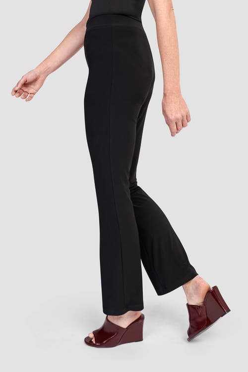 Alembika Slinky Knit Kick Flare Pants In Black