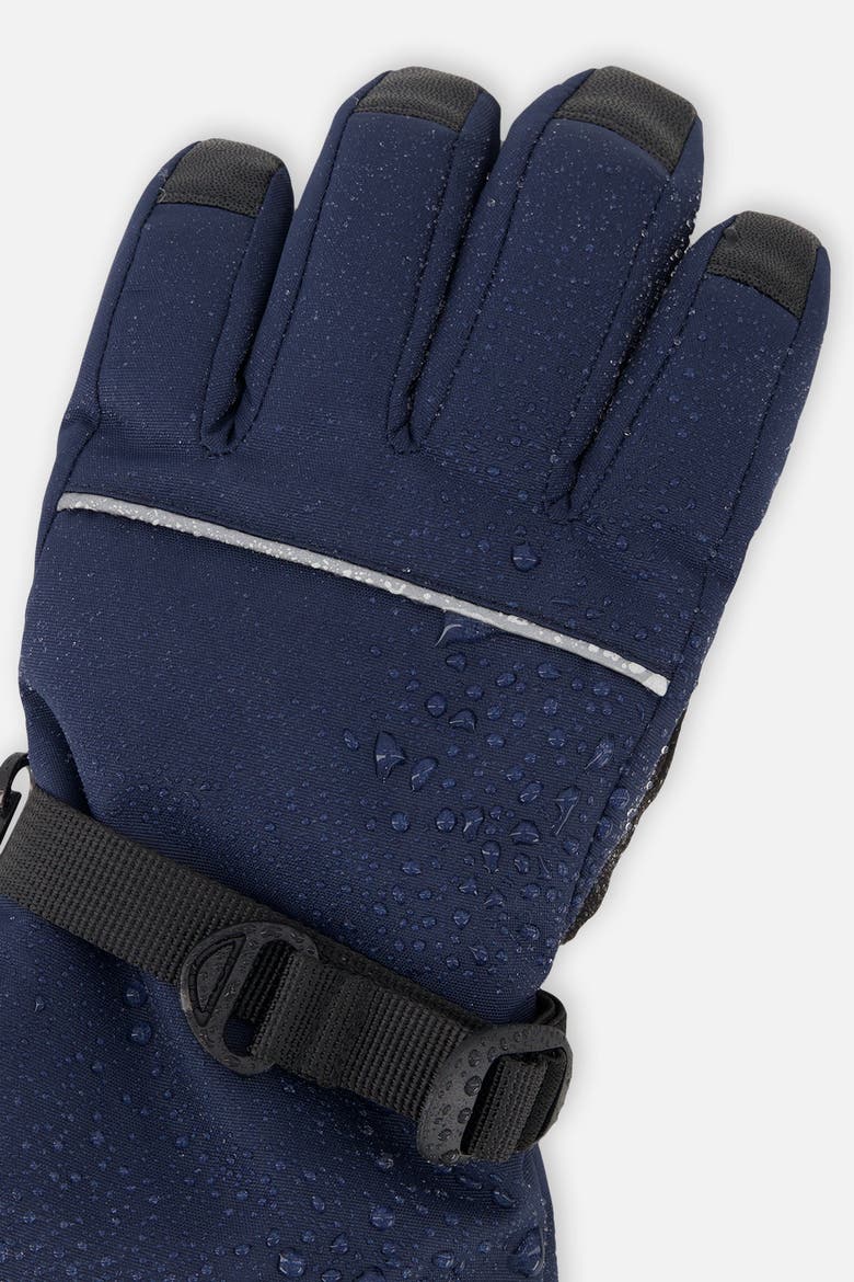 Teknik Cordura Reinforced Rubberized Palm Winter Gloves, Alternate, color, Navy Blue