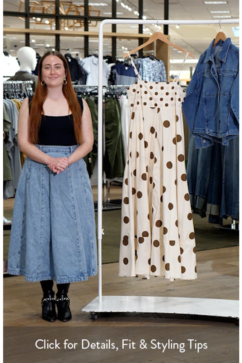 Deenie Mixed Polka Dot Cotton Maxi Dress video