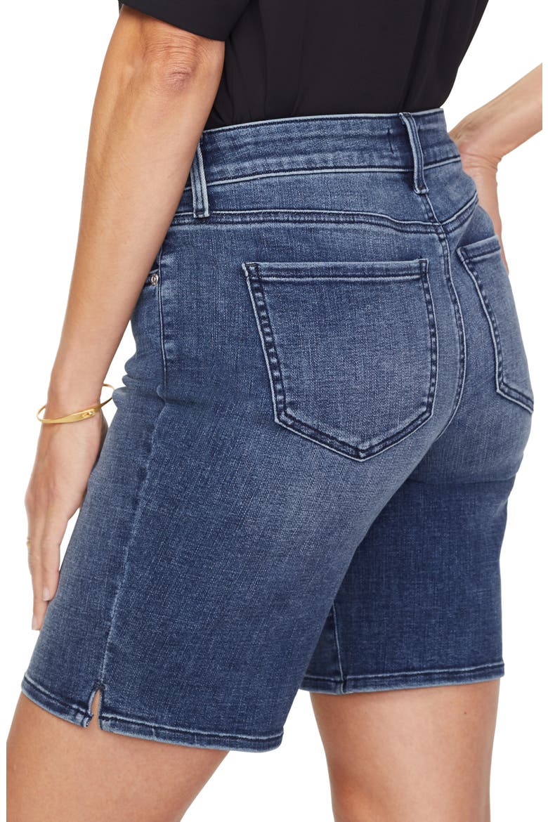 Ella Side Slit Denim Shorts, Alternate, color, LAZARO
