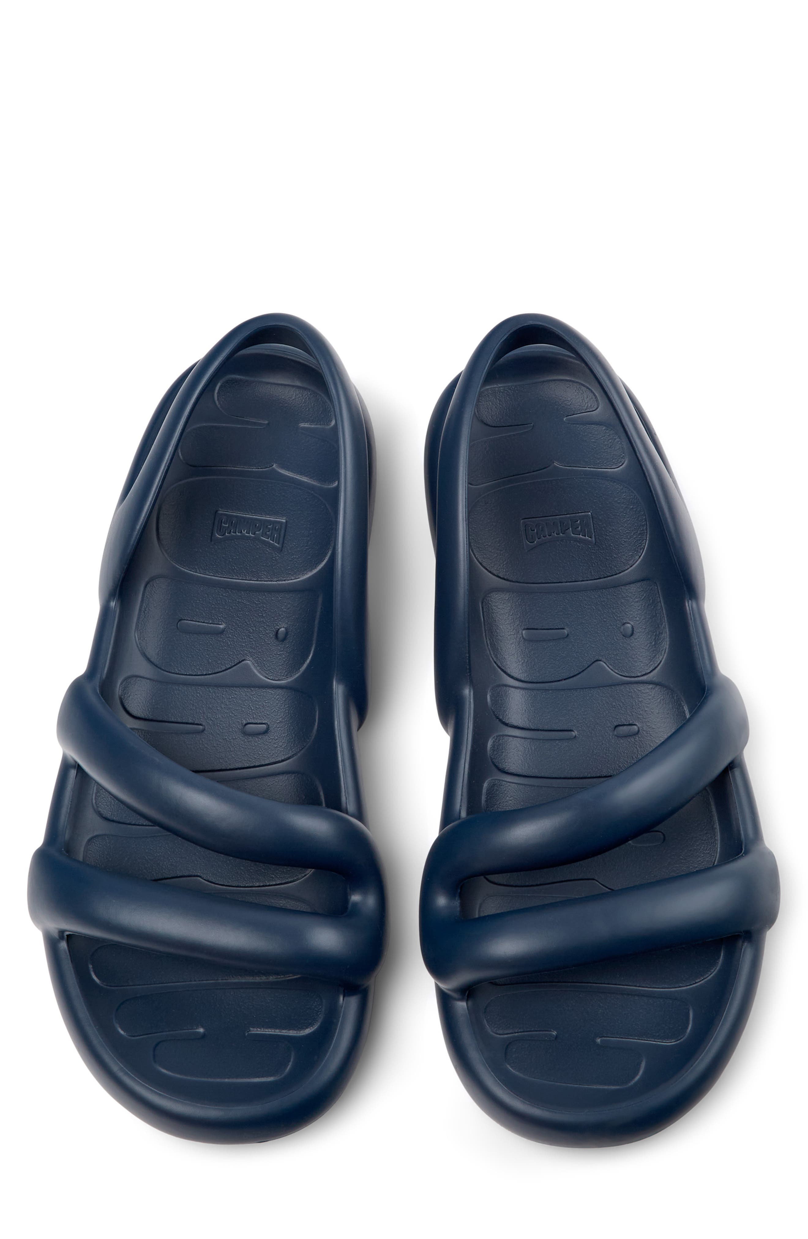 Camper Kobarah Flat Slingback Sandal, Alternate, color, Navy