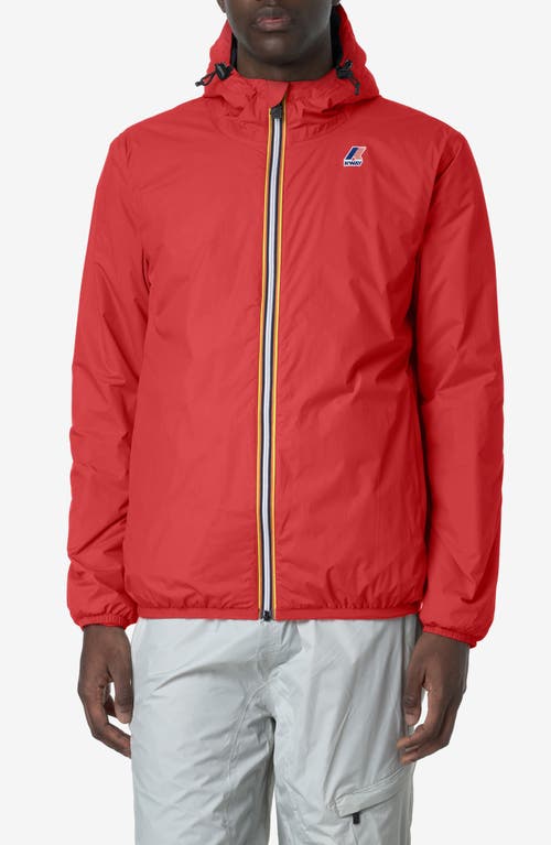 Shop K-way Le Vrai 4.0 Claude Warm Water Repellent Jacket In Red