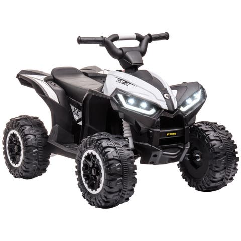 12V Kids ATV Quad Car with Forward & Backward, Wear-Resistant Wheels, Music