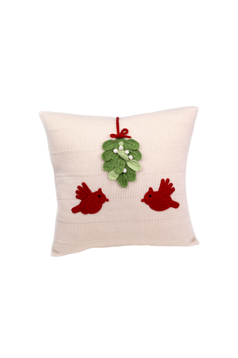 14" Cardinal Pillow, Main, color, Ivory