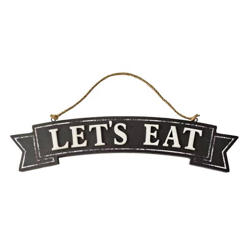 Lets Eat Rope Hanging Wall Decor