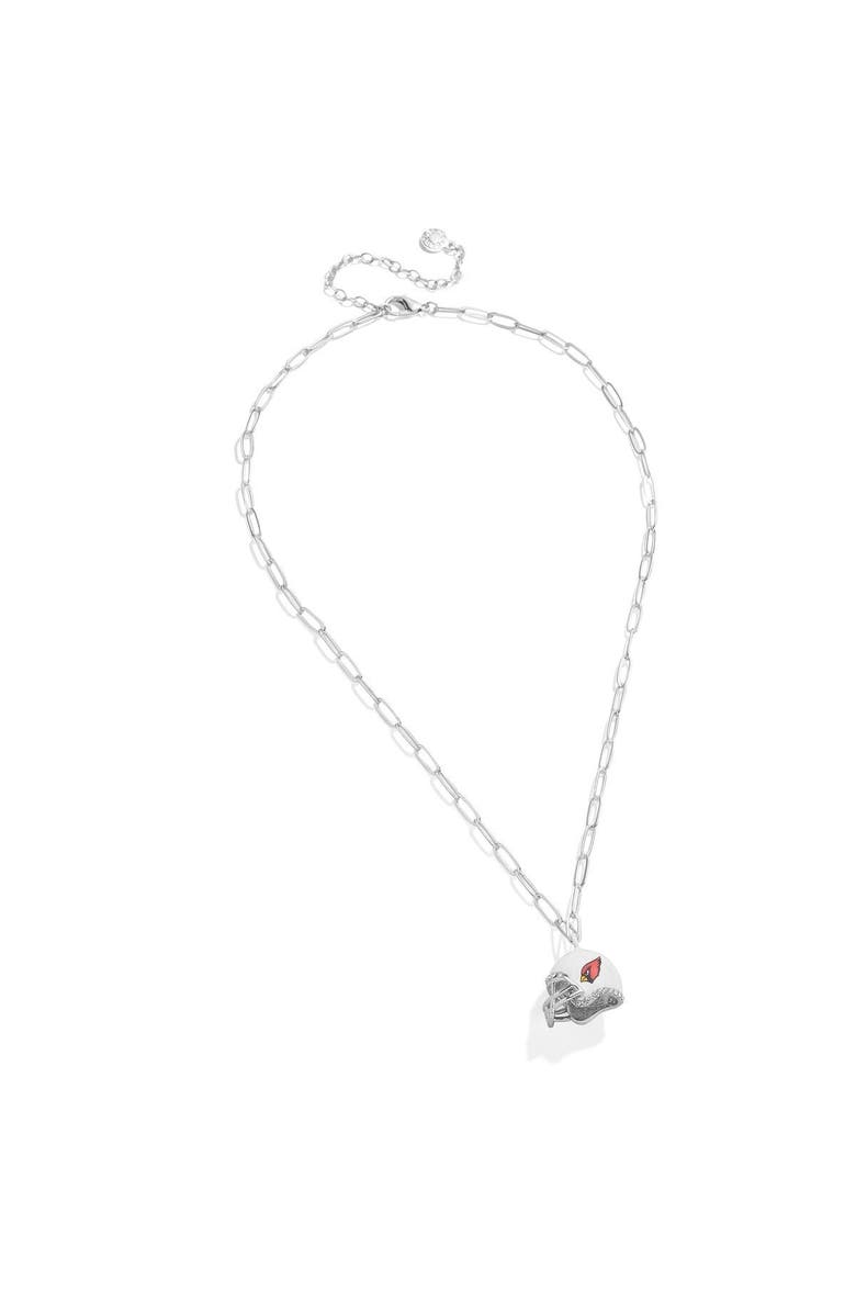 BaubleBar Arizona Cardinals Helmet Charm Necklace, Alternate, color, 