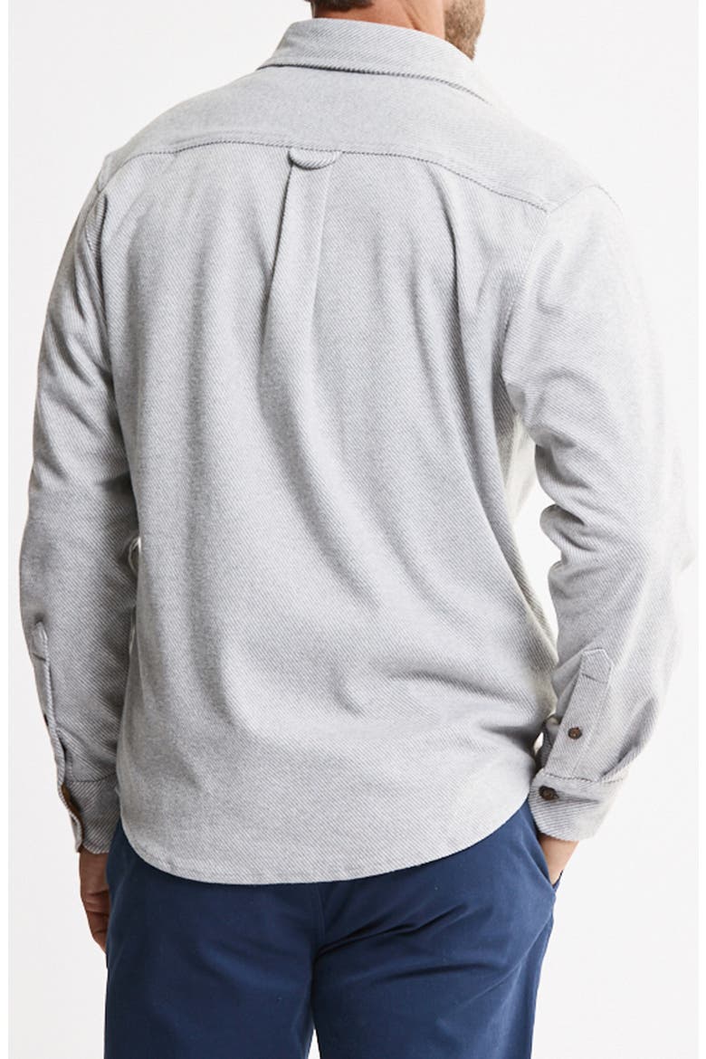 Knit Flannel Shirt, Alternate, color, LIGHT GREY
