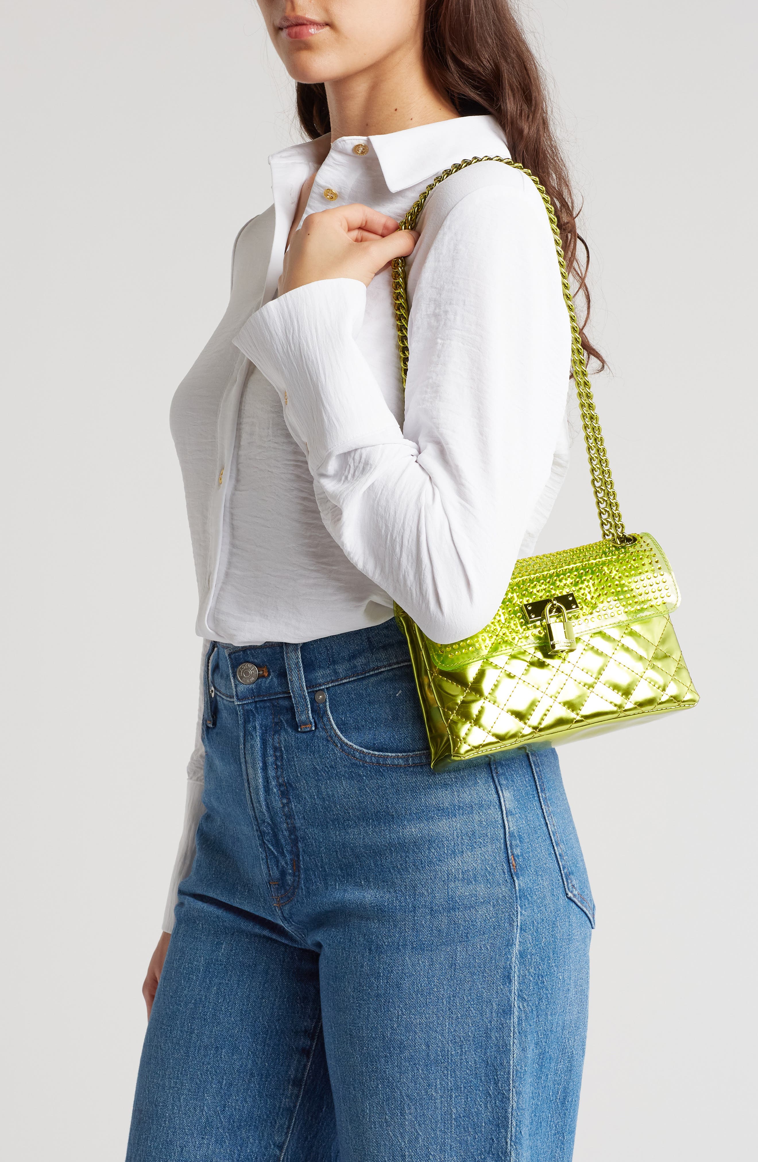 Kurt Geiger London Mini Brixton Lock Shoulder Bag, Alternate, color, 