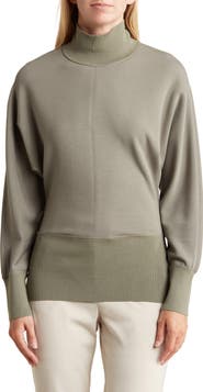 Theory Mixed Media Turtleneck Top