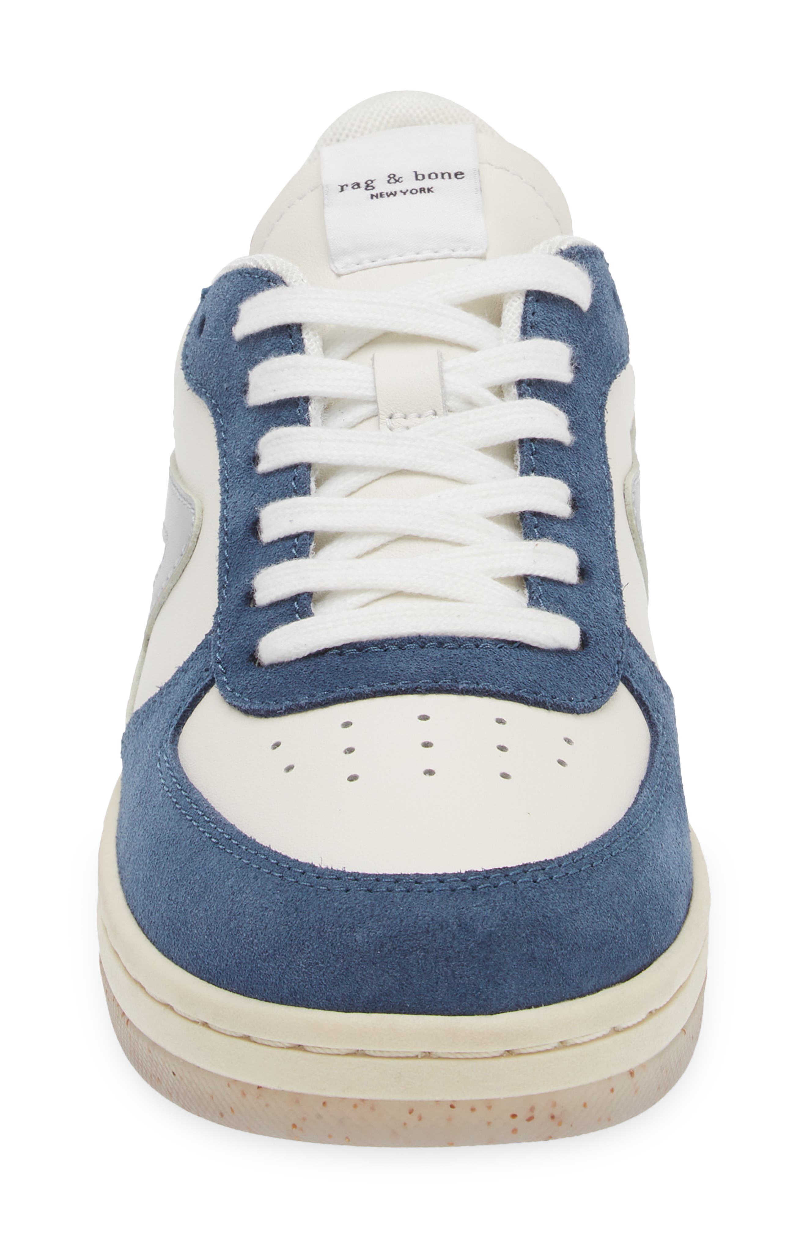 Retro Court Sneaker, Alternate, color, OFF WHITE/ BLUE