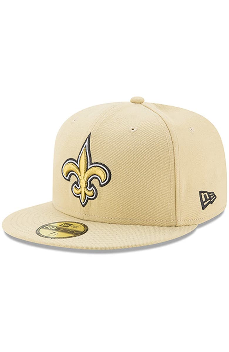 New Era Men's New Era Gold New Orleans Saints Omaha 59FIFTY Hat, Main, color, 