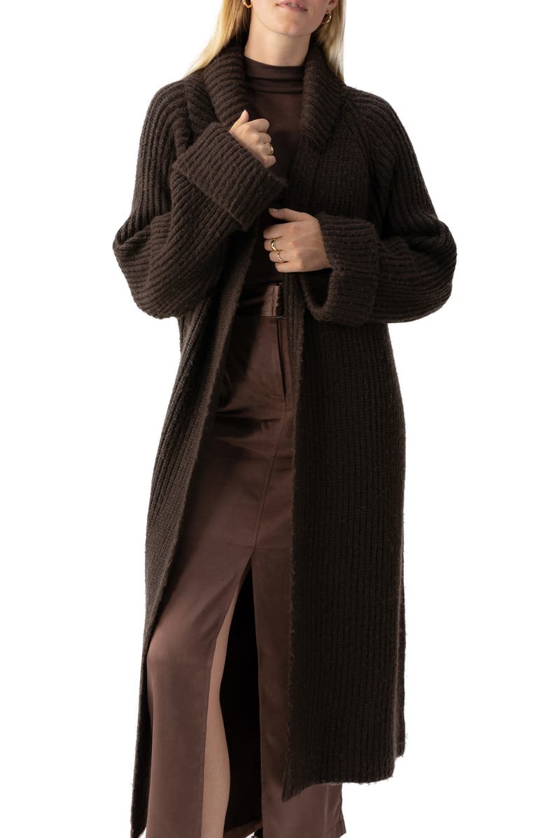 Sanctuary All I Need Longline Belted Cardigan, Alternate, color,