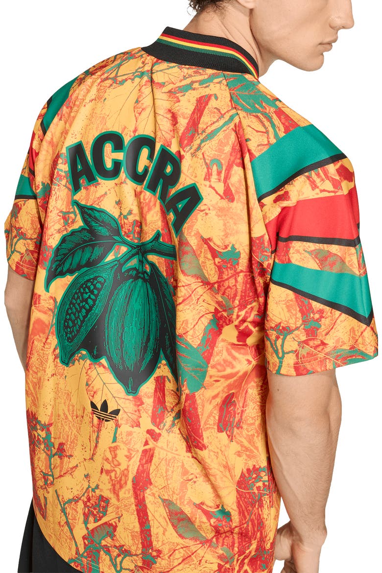 Ghana Graphic Jersey, Alternate, color, GREEN/ YELLOW/ BETTER SCARLET