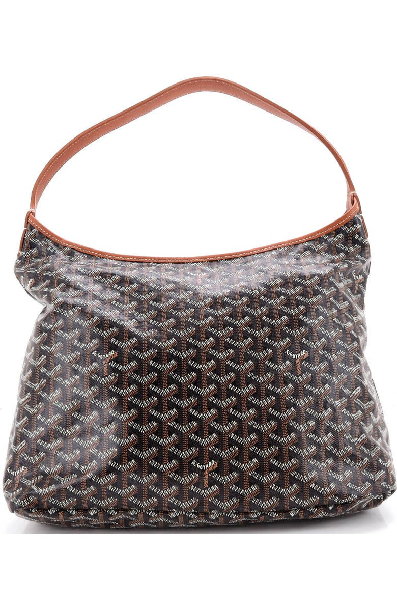 Pre-Owned Goyard Boheme Hobo Coated Canvas, Alternate, color, Brown