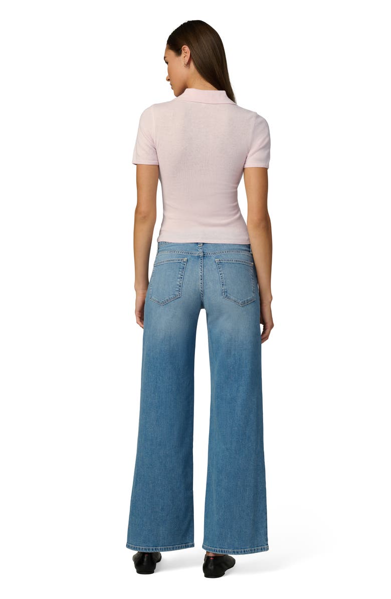 Joe's The Short Sleeve Cashmere Polo Sweater, Alternate, color, Powder Pink