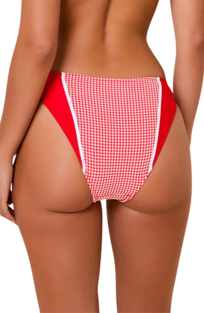 Solid & Striped Liora Print Swim Bottoms, Alternate, color, Lipstick Red