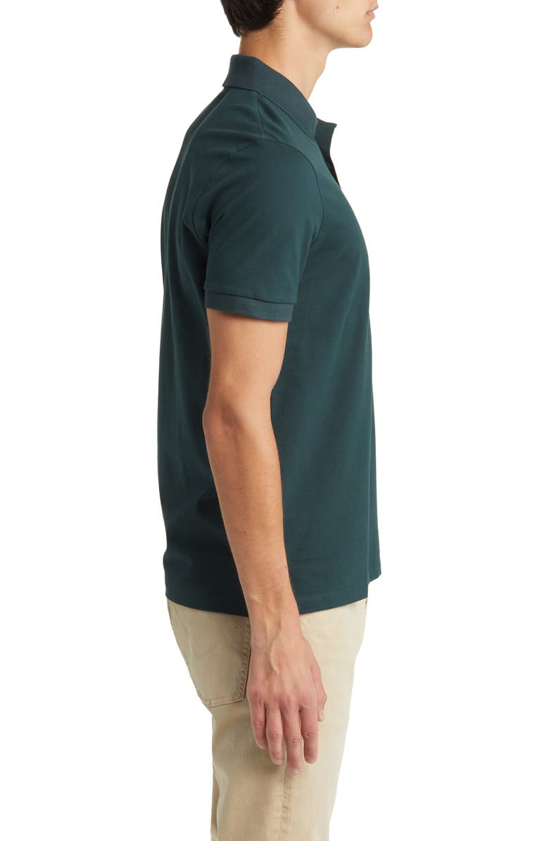 BOSS Pallas Cotton Polo, Alternate, color, Open Green