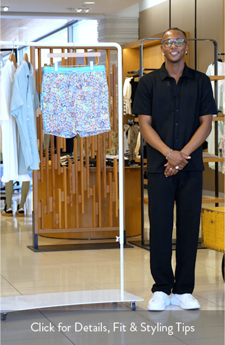 Naples Villa Amalfi 6-Inch Swim Trunks, sales video thumbnail