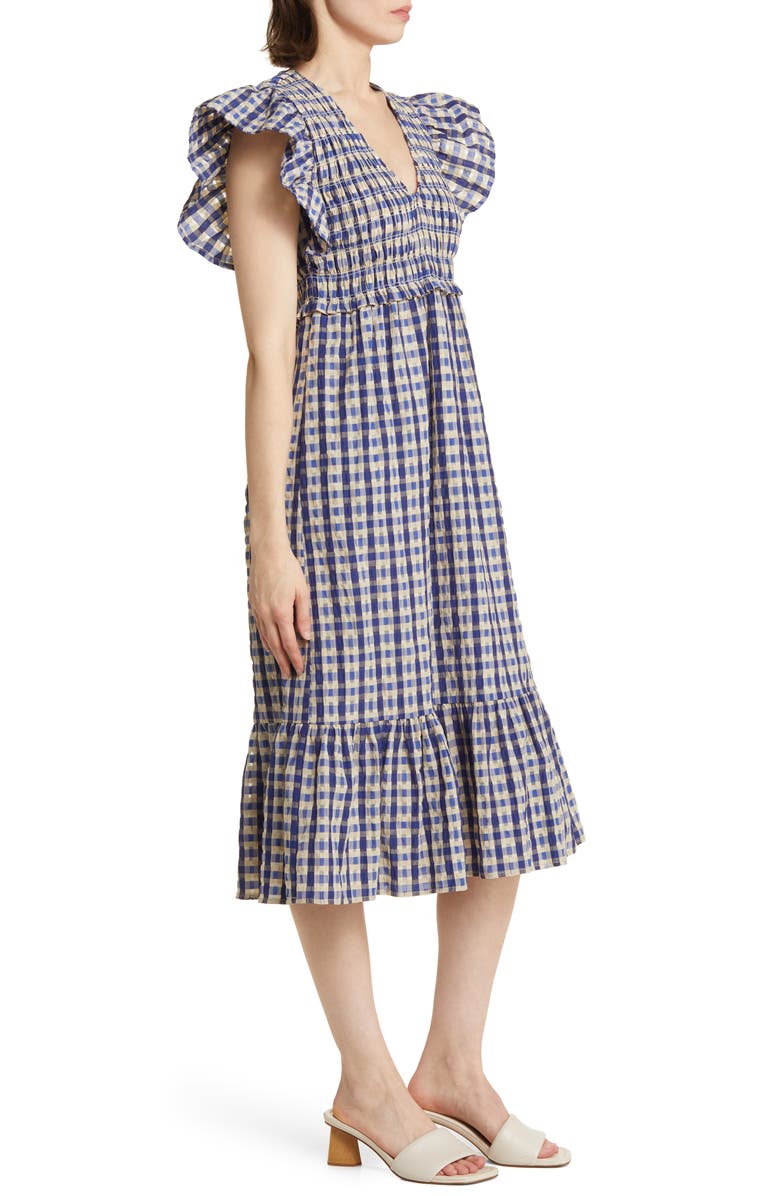 Rails Clementine Plaid Flutter Sleeve Dress, Alternate, color,