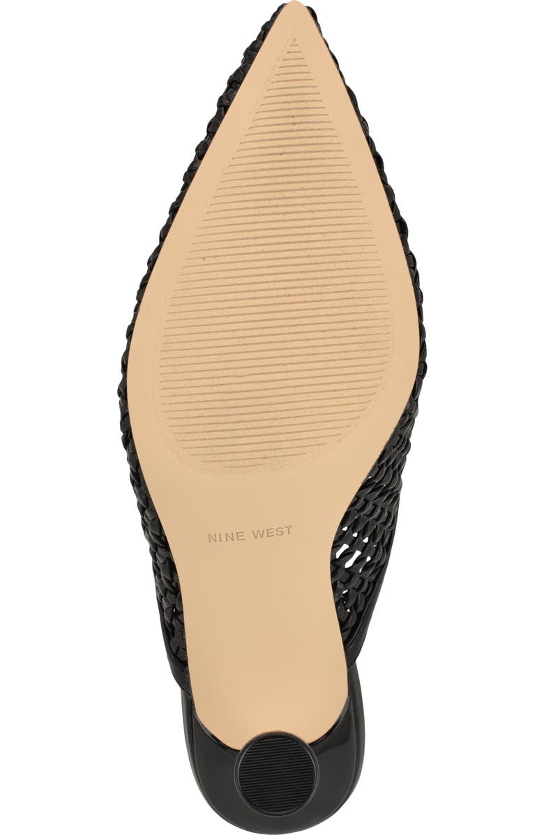 Nine West Grasso Woven Mule, Alternate, color, Black