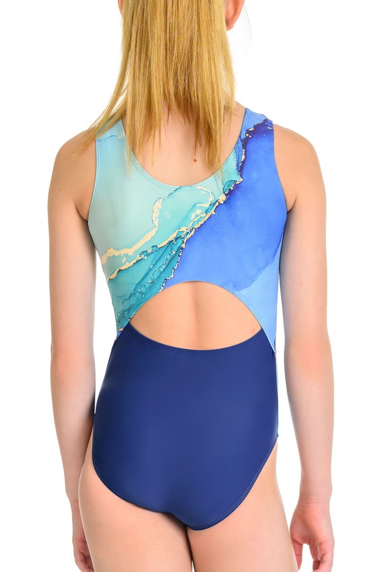 Tidal Wave Leotard, Alternate, color, Tidal Wave