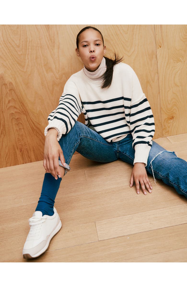 Madewell Conway Stripe Pullover Sweater, Alternate, color,