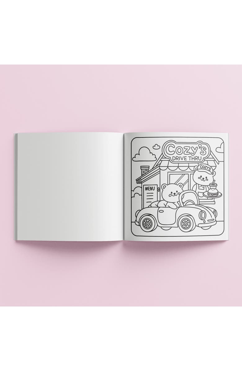 Art Maker Cozy Coloring, Around Town, 128 Page Adult Coloring Book, Alternate, color,