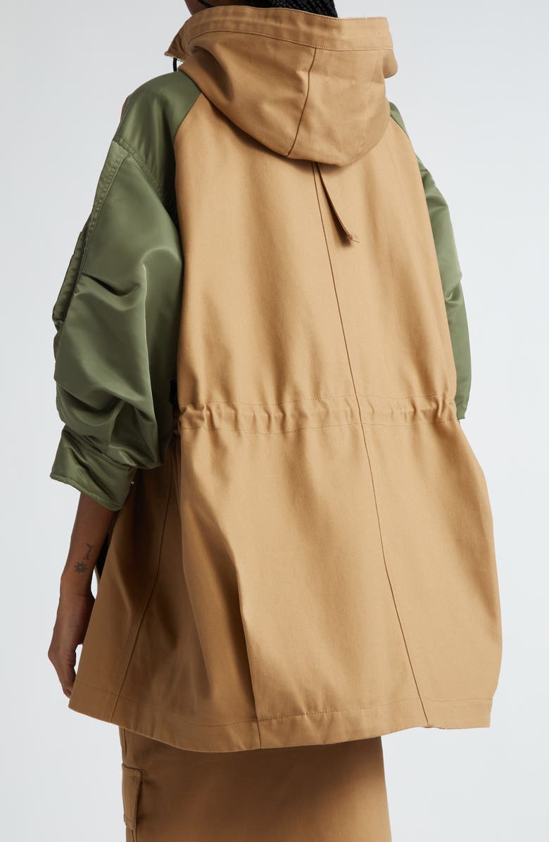 Sacai Carhartt WIP Mixed Media Coat, Alternate, color, 