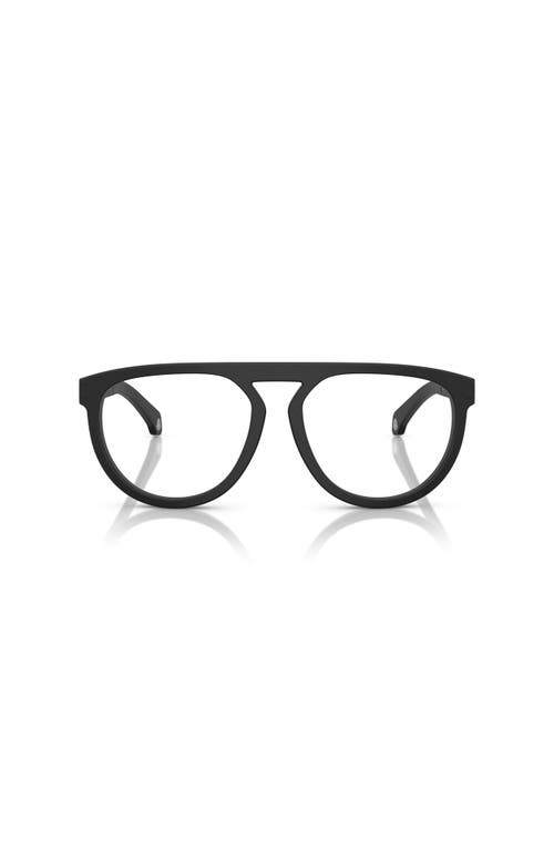 Moncler 57mm Pilot Optical Glasses In Black