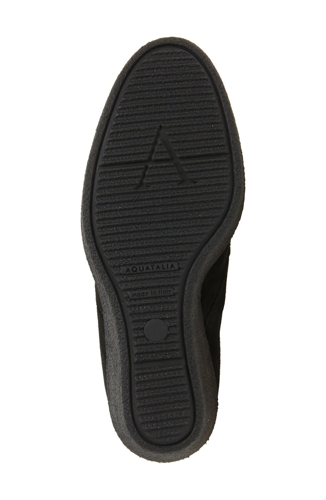 Aquatalia Vicki Weatherproof Platform Faux Fur Lined Wedge Boot, Alternate, color, 