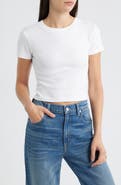 Mavi Jeans Crop Stretch Cotton T-Shirt