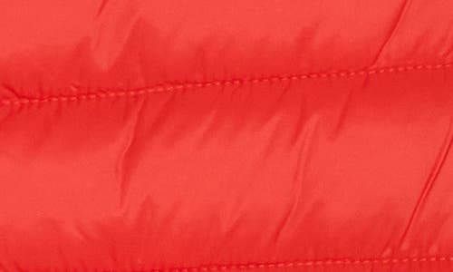 Save The Duck Milena Water Resistant Hooded Puffer Vest In Red