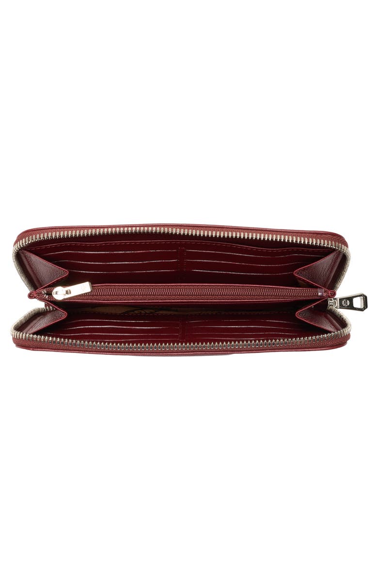 Longchamp Le Pilage Cuir Zip Wallet, Alternate, color, Red Lacquer