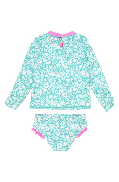 Feather 4 Arrow Kids' Beach Babe Two-piece Rashguard Swimsuit In Pool Blue