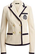 Lauren Ralph Lauren Double Breasted Piquè Blazer