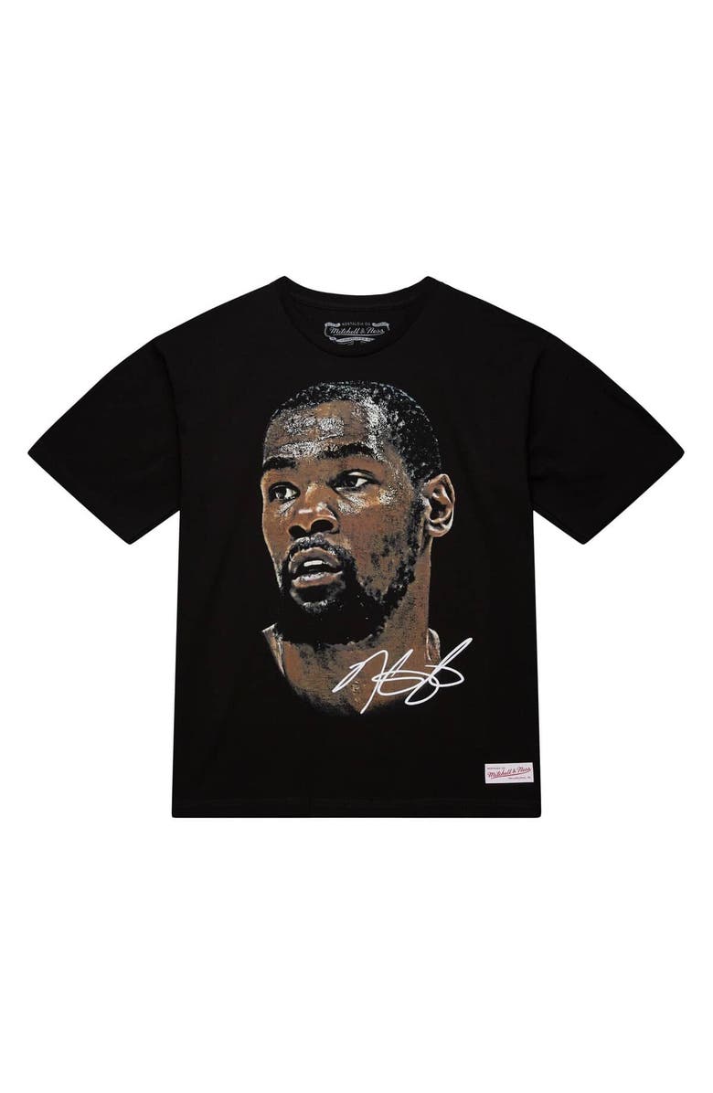 Mitchell & Ness Unisex Mitchell & Ness Kevin Durant Black NBA Real Big Face Player T-Shirt, Alternate, color, Black