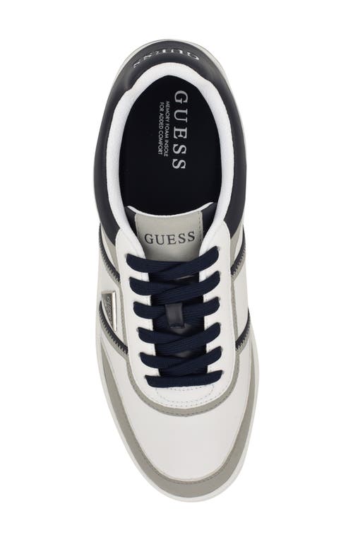 Guess Lasen Sneaker In Medium Grey/white