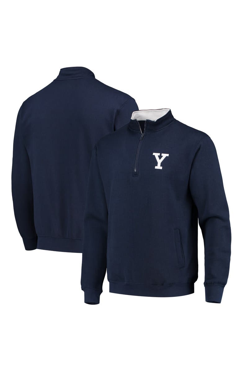 COLOSSEUM Men's Colosseum Navy Yale Bulldogs Tortugas Logo Quarter-Zip Jacket, Main, color, Navy