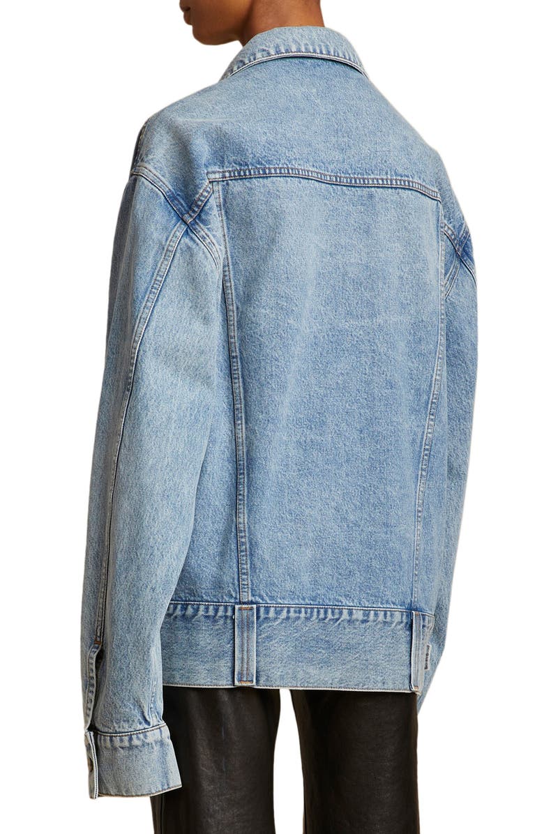 Khaite Grizzo Oversize Denim Jacket, Alternate, color, 