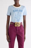 Chloé Forget Me Not Graphic Cotton T-Shirt