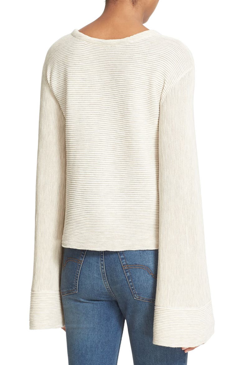 'Starman' Rib Knit Pullover, Alternate, color, IVORY